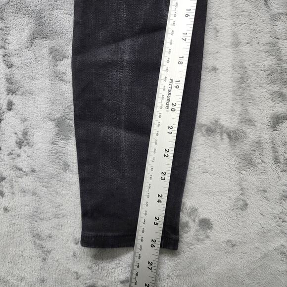 Maurices Jeans Womens XS SHORT Black Low Rise Skinny Leg Stretch Denim Ankle - Picture 10 of 12
